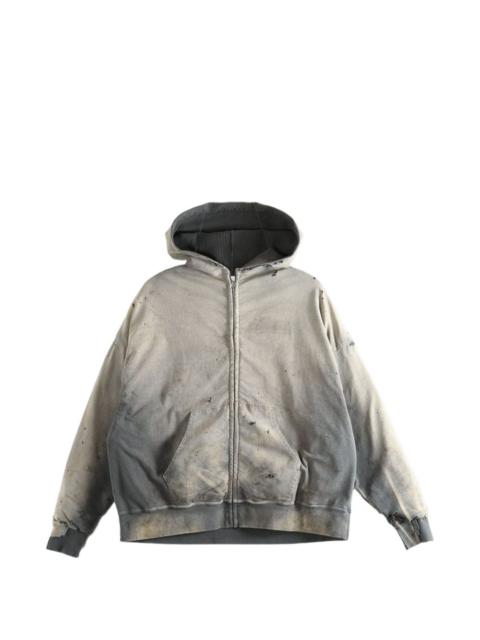 SAINT M×××××× distressed-finish hoodie