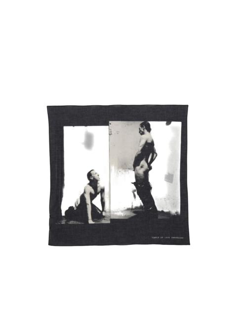 Rick Owens DRKSHDW graphic-detail scarf
