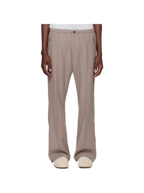 NEEDLES Taupe Cavalry Twill Boot-Cut Warm Up Trousers