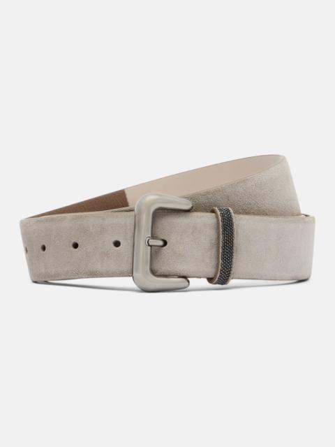 Brunello Cucinelli Monili suede belt