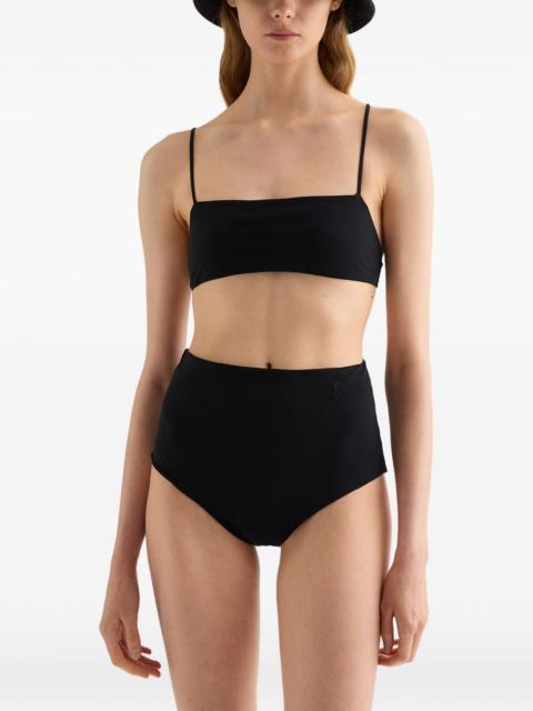 Jil Sander jersey back interlocking closure bikini top