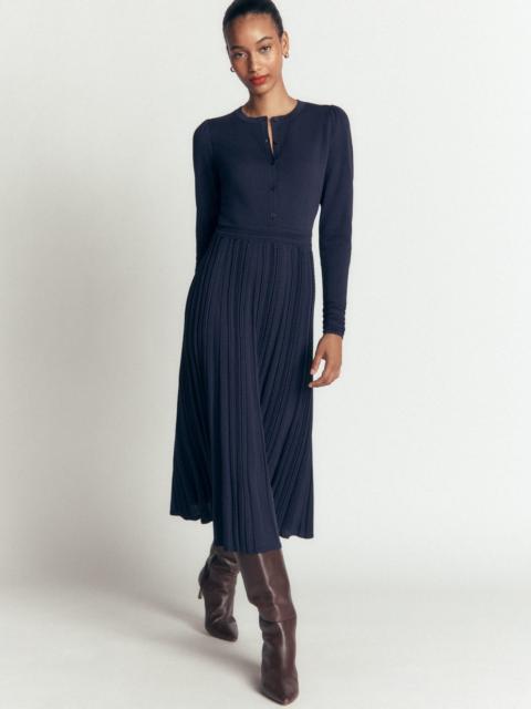 BODEN Cable Stitch Knitted Dress-Navy