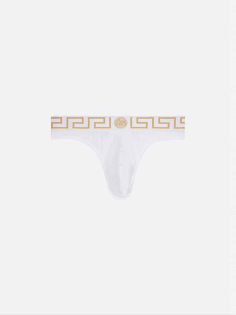 Greca Border Thong