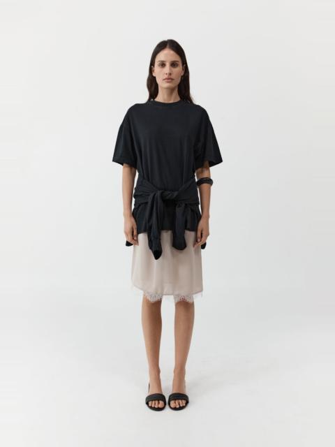 ST. AGNI Fine Lace Skirt - Stone