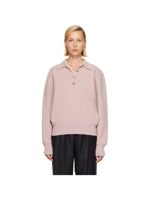 RÓHE Pink Compact Mouliné Polo