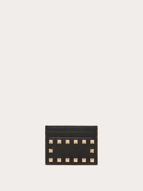 ROCKSTUD GRAINY CALFSKIN CARDHOLDER