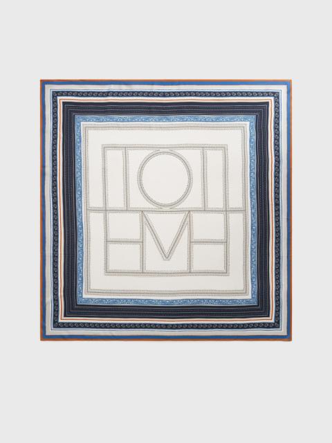 Totême Collector scarf ecru/navy