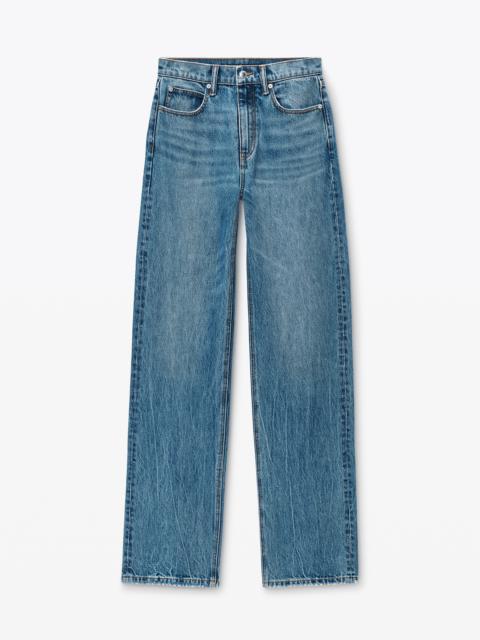 Alexander Wang EZ Mid-Rise Jeans with logo pocket