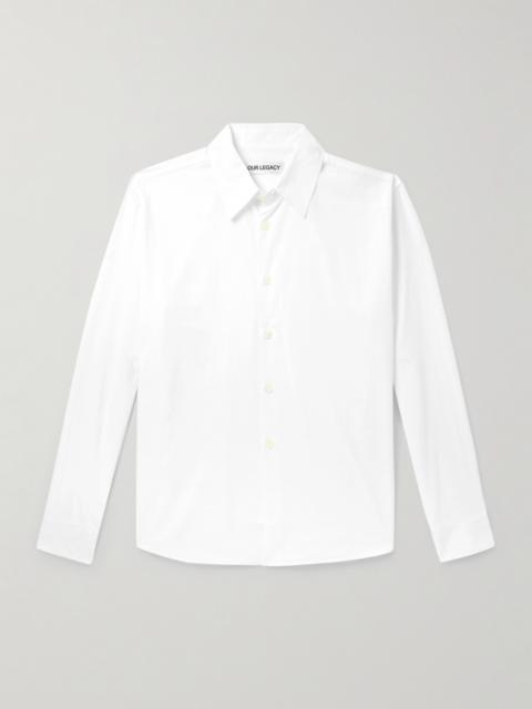 Our Legacy Beyond Logo-Embroidered TENCEL™ Lyocell and Cotton-Blend Poplin Shirt