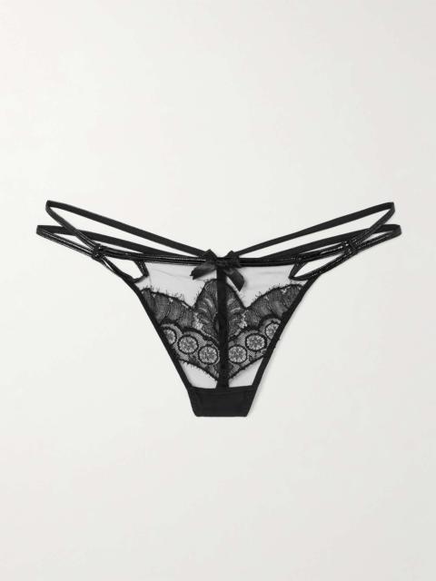 Agent Provocateur Ariella lace thong Black