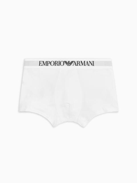 Basic boxer briefs with logo waistband