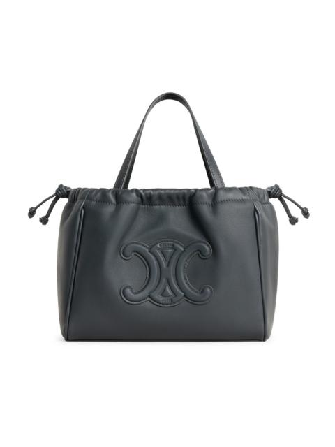 CELINE Small cabas drawstring cuir Triomphe in smooth calfskin