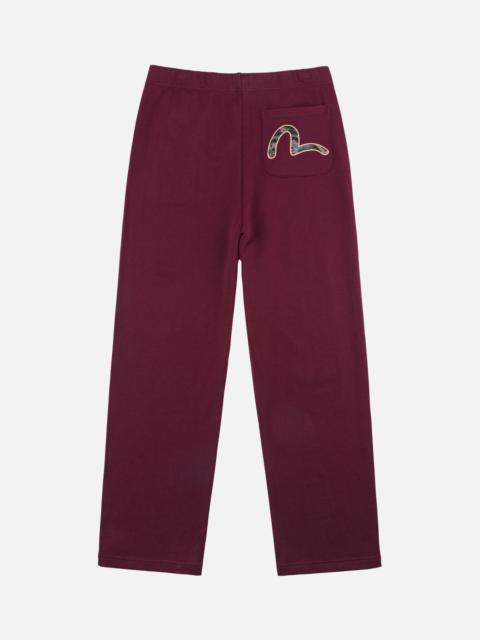 EVISU Brocade Seagull Patch Pocket Sweatpants