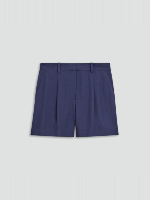 Theory Fluid Pleat Short in Washed Twill