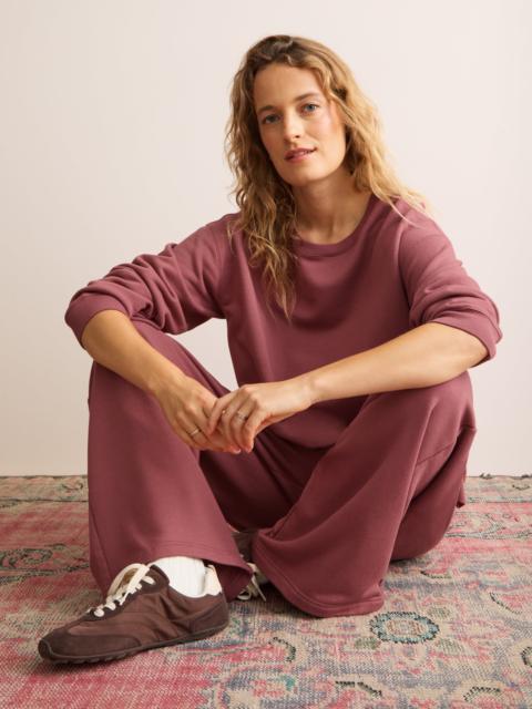 Derek Rose Harley Cotton Modal Sweatshirt Dusty Rose