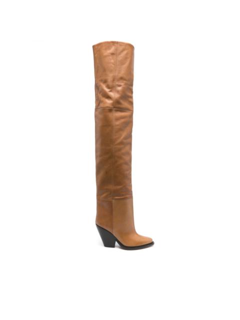 Lalex 90mm thigh-high leather boots