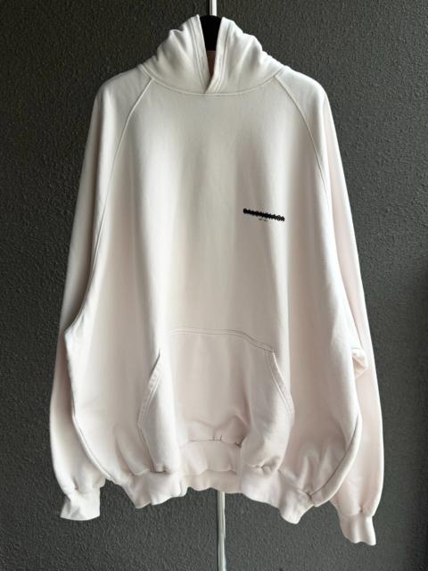 BALENCIAGA Balenciaga Strikethrough Letter Hooded Sweater