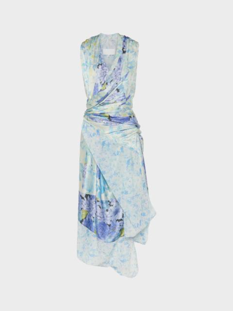 Maison Margiela Floral Drape Wrap Dress