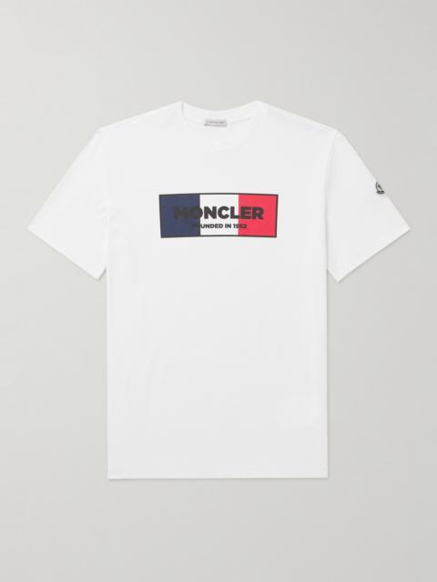 Moncler Slim-Fit Logo-Print Cotton-Jersey T-Shirt