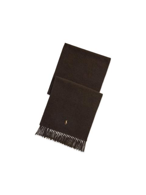 Polo Ralph Lauren fringe virgin wool scarf