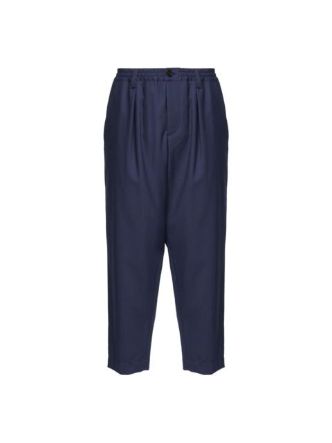 pleated drawstring trousers
