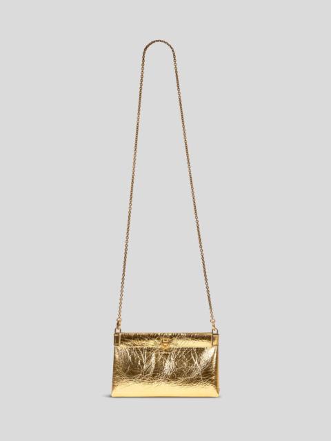 Etro MINI LEATHER CLUTCH TALK WITH CHAIN SHOULDER STRAP
