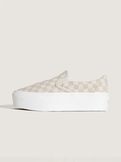 Vans Classic Slip-On Platform Checkerboard Shoe