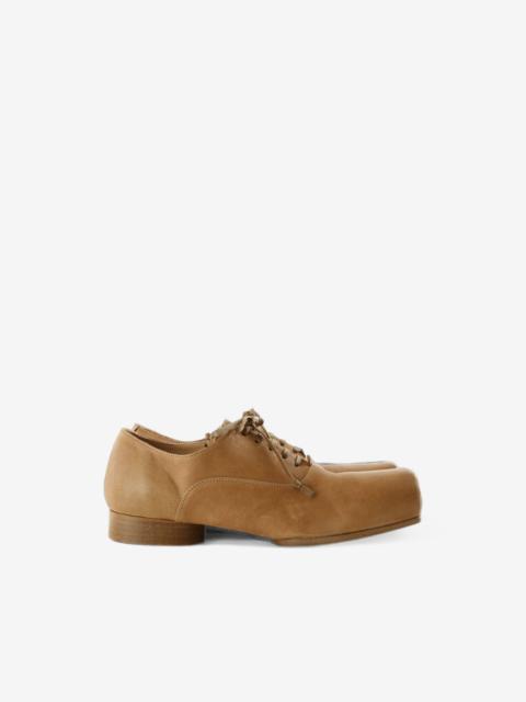 UMA WANG Ballet square-toe lace-up derby shoes