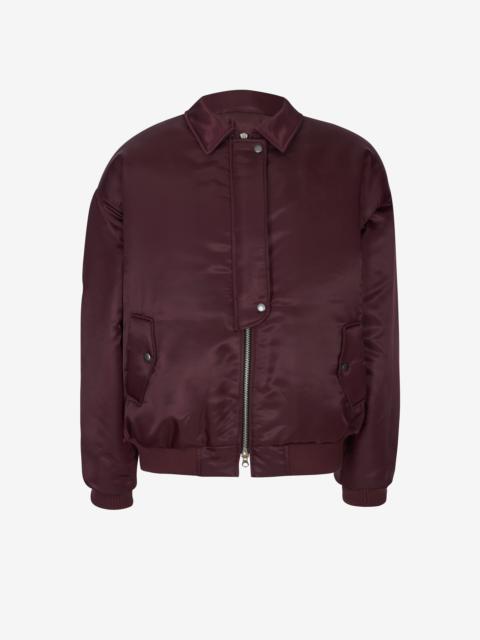 The Frankie Shop Nalden Padded Bomber Jacket - Burgundy