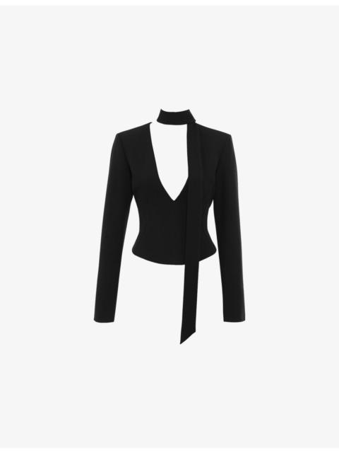 House of CB Danya Hourglass Corset Stretch-Woven Top
