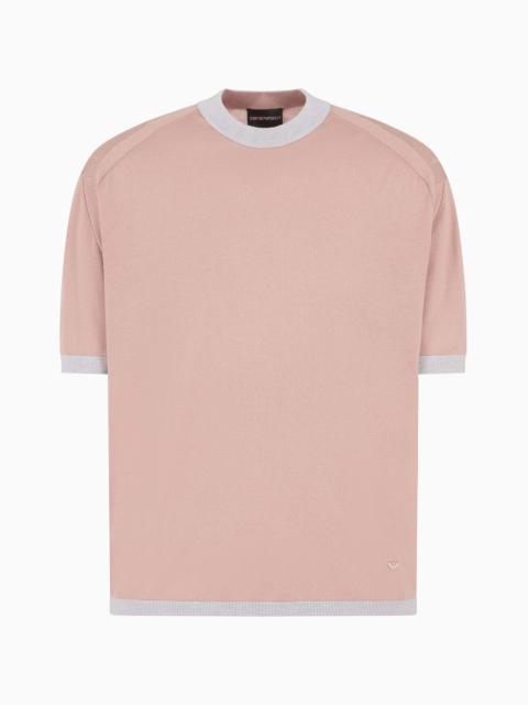 EMPORIO ARMANI ASV Lyocell and virgin wool-blend jumper