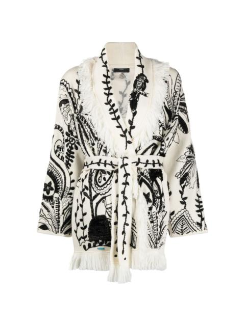 Alanui Oasis Of Imagination embroidered cardigan