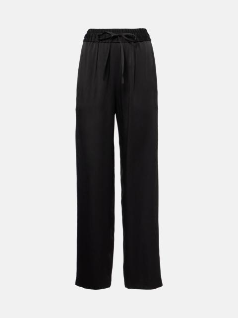 Isabel Marant Kendry satin wide-leg pants