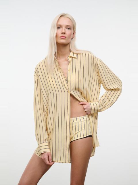 STAUD STAUD NOLAN SILK SHIRT MONDAY STRIPE