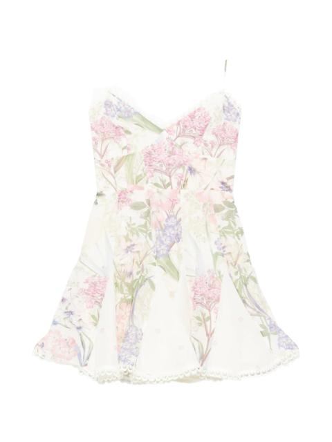 Charo Ruiz Charo Ruiz Marlene Floral-print Lace Mini Dress