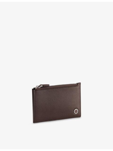 BVLGARI Bvlgari Bvlgari Zip Leather Card Holder