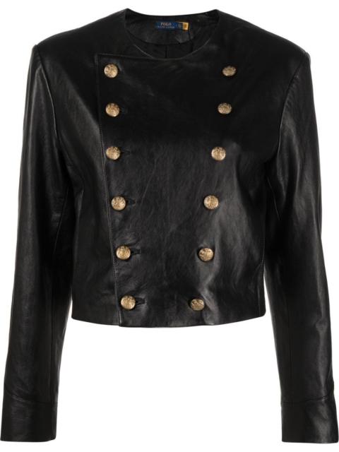 Polo Ralph Lauren double-breasted leather jacket