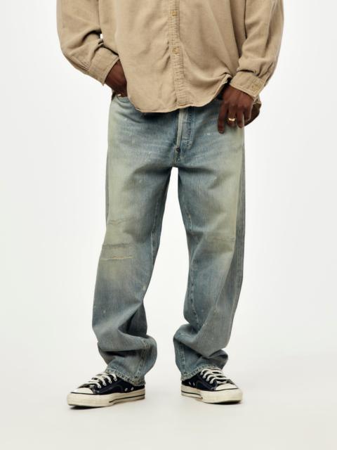 A.PRESSE A.PRESSE NO.37 WASHED WIDE DENIM PANTS (BLEACH)