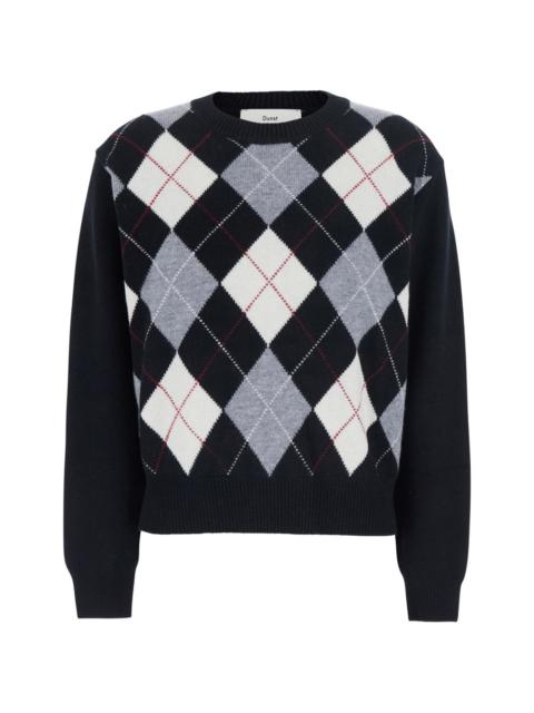 Dunst Argyle crewneck sweater