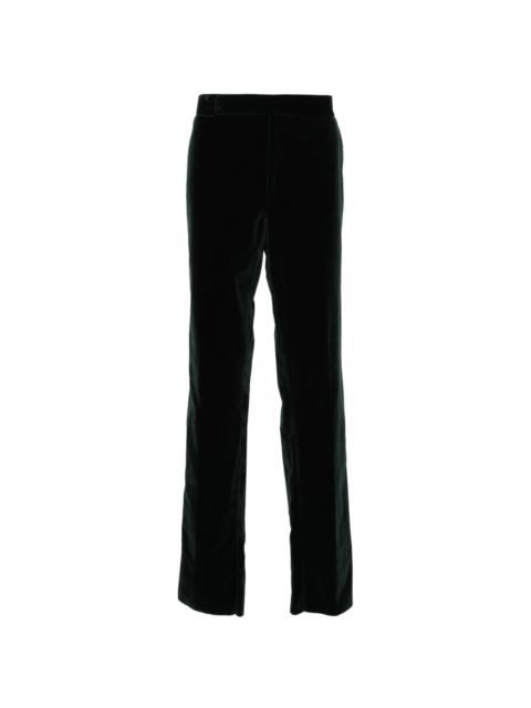 Ralph Lauren mid-rise velvet straight-leg trousers