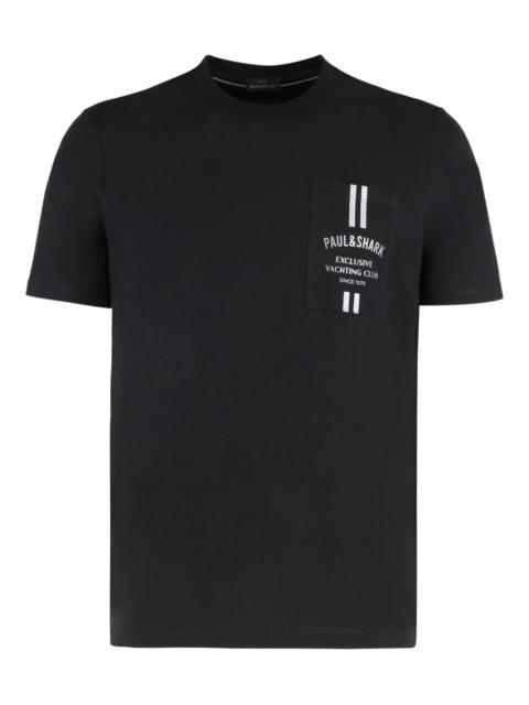 Paul & Shark logo-print cotton t-shirt