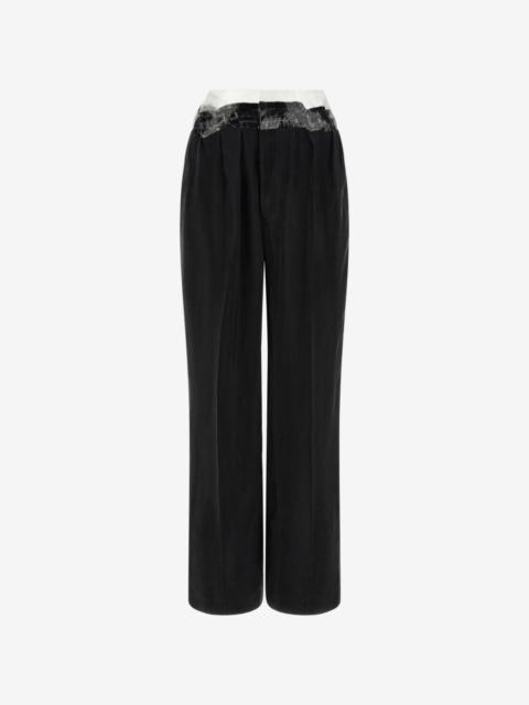 Maison Margiela four-stitch logo trousers