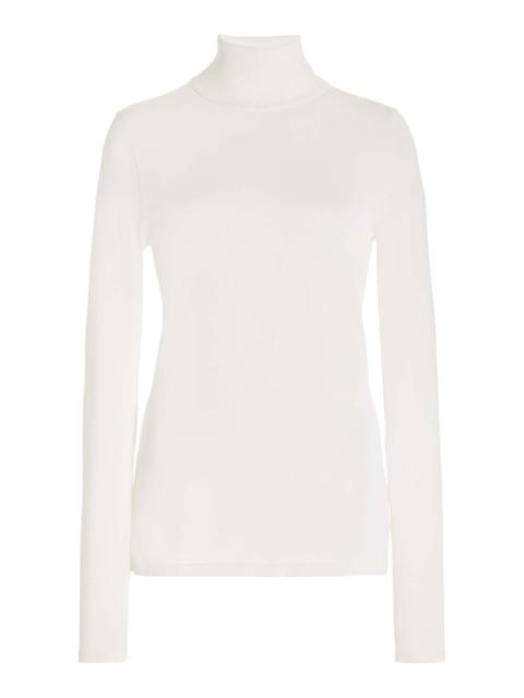 GABRIELA HEARST Costa Turtleneck in Ivory Cashmere Silk