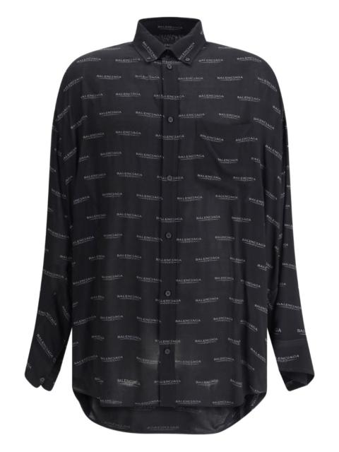 BALENCIAGA logo-print shirt