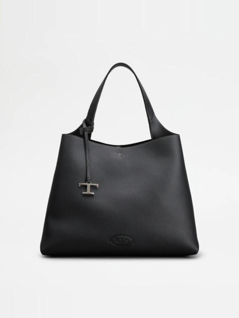 TOD'S BAG IN LEATHER MEDIUM - BLACK