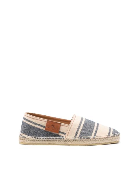 striped canvas espadrilles