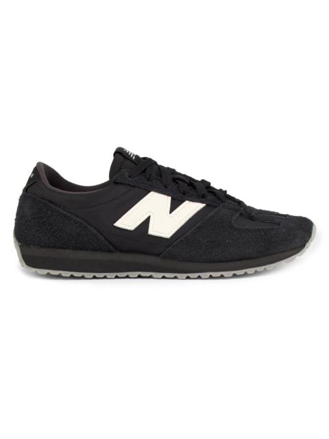 Junya Watanabe MAN Men's CDG Homme x New Balance U47 Faux-Suede Low-Top Sneakers - Black