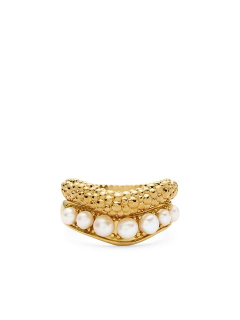 MISSOMA Missoma Pearl Baya Stacking Ring Set