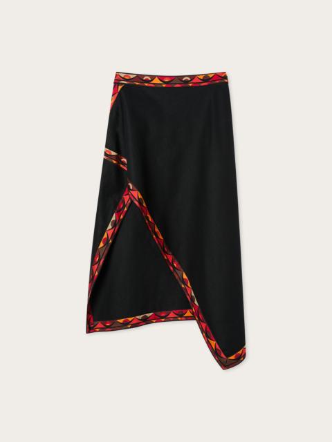 PUCCI COTTON SCARF SKIRT