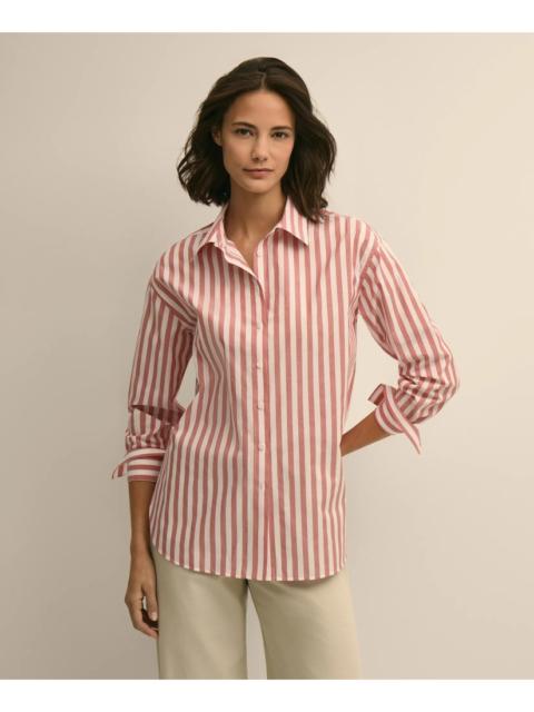Brooks Brothers Oversized Cotton Pinstripe Shirt
